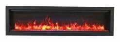Amantii - Traditional Series Electric Fireplace - SYM-50-BESPOKE 18 Amantii - Traditional Series Electric Fireplace - SYM-50-BESPOKE -BBQDIRECT Sales sym60 front amber orange flame 215 1200