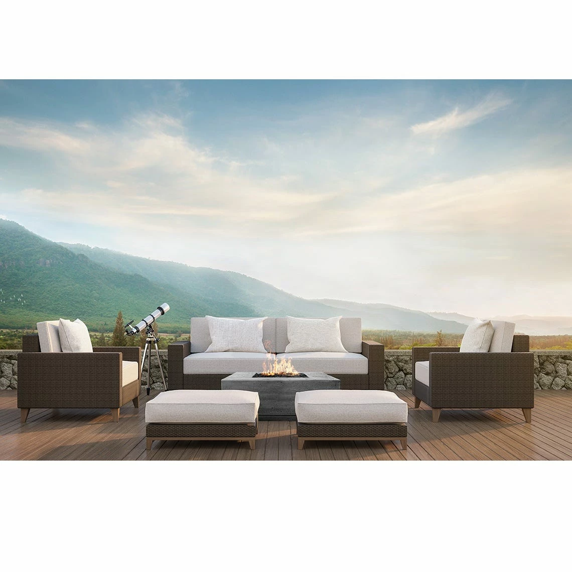 Prism Hardscapes Tavola III 48-Inch Gas Fire Pit - PH-407 6 Prism Hardscapes Tavola III 48-Inch Gas Fire Pit - PH-407 - Image 4