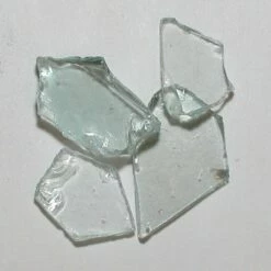 American Specialty Glass 3/8 Inch To 1/2 Inch Clear Plate Fire Glass - 10 Pounds