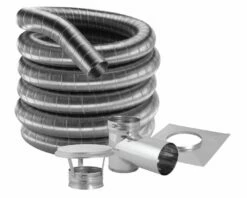 Duravent 6-Inch 304 Stainless Steel Chimney Liner Kit For Freestanding Stoves - 6DF304KT - 15ft-35ft