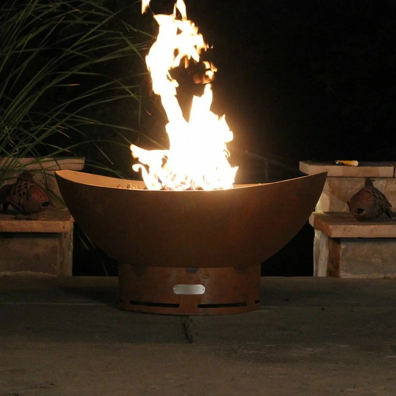 Fire Pit Art 36 Inch Gas Fire Pit - Scallop 3 Fire Pit Art 36 Inch Gas Fire Pit - Scallop