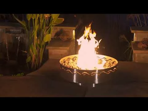 Fire Pit Art 30-Inch Gas Fire Pit - Fire Surfer 8 Fire Pit Art 30-Inch Gas Fire Pit - Fire Surfer - Image 6