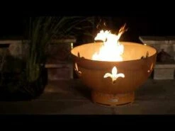 Fire Pit Art 36-Inch Gas Fire Pit - Fleur De Lis -BBQDIRECT Sales tmphqdefault 829