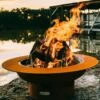Fire Pit Art 41 Inch Wood Fire Pit - Saturn