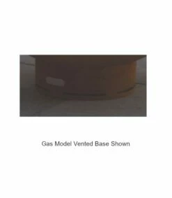 Fire Pit Art 48 Inch Gas Fire Pit - Bella Luna -BBQDIRECT Sales tn vented base