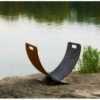 Fire Pit Art Wings Of Flight Log Rack - Stainless Steel -BBQDIRECT Sales tn wof 1