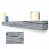 Lexington Hearth Tobacco Barn Weathered Grey 6â Fireplace Non-Combustible Mantel - TB-6-LH-WG -BBQDIRECT Sales tobaccobarn weatheredgrey left
