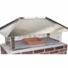 Ventis Stainless Steel Multi-Flue Chimney Cap With Hip And Ridge Lid And 14-Inch Mesh Height - MFHNRSS14 1 Ventis Stainless Steel Multi-Flue Chimney Cap With Hip And Ridge Lid And 14-Inch Mesh Height - MFHNRSS14 -BBQDIRECT Sales top mount hnr ss