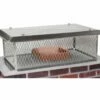 Ventis Stainless Steel Multi-Flue Chimney Cap With Flat Lid And 10-Inch Mesh Height - MFFLSS10