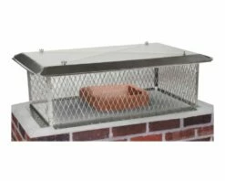 Ventis Stainless Steel Multi-Flue Chimney Cap With Flat Lid And 10-Inch Mesh Height - MFFLSS10