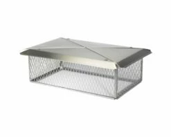 Ventis Stainless Steel Multi-Flue Chimney Cap With Flat Lid And 10-Inch Mesh Height - MFFLSS10 -BBQDIRECT Sales top mount stainless