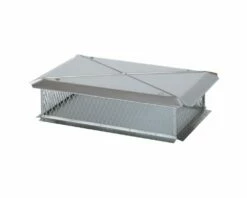 Ventis Stainless Steel Multi-Flue Chimney Cap With Flat Lid And 10-Inch Mesh Height - MFFLSS10 -BBQDIRECT Sales top mount stainless 2