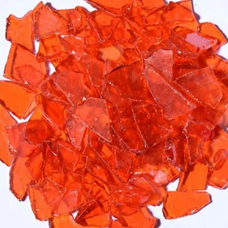 American Specialty Glass 3/8 Inch To 1/2 Inch Flat Orange Fire Glass - 10 Pounds 3 American Specialty Glass 3/8 Inch To 1/2 Inch Flat Orange Fire Glass - 10 Pounds