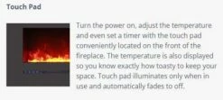 Amantii - Linear Electric Fireplace Series - WM-FML-34-4023-STL -BBQDIRECT Sales touch pad 3