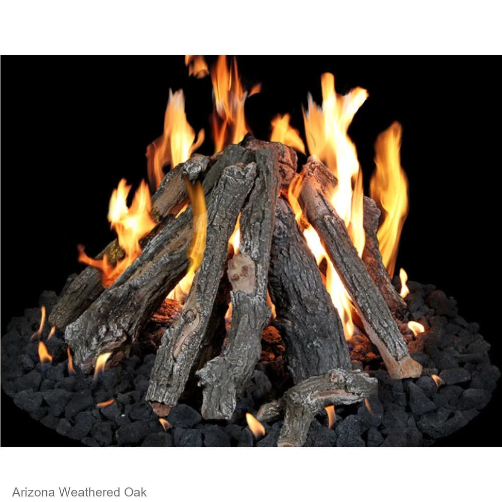 Grand Canyon Gas Logs 24" - 48" Tee-Pee Fire Pit Burner Kit With Logs - TPS-FP 4 Grand Canyon Gas Logs 24" - 48" Tee-Pee Fire Pit Burner Kit With Logs - TPS-FP - Image 2