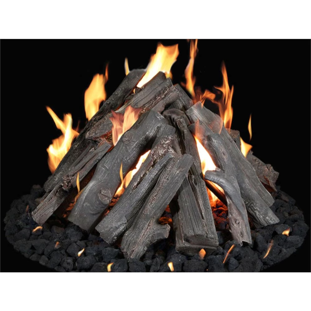 Grand Canyon Gas Logs 24" - 48" Tee-Pee Fire Pit Burner Kit With Logs - TPS-FP 3 Grand Canyon Gas Logs 24" - 48" Tee-Pee Fire Pit Burner Kit With Logs - TPS-FP