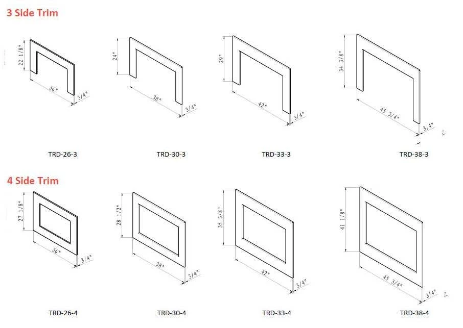 Amantii - Electric Fireplace Insert - TRD-INSERT 4 Amantii - Electric Fireplace Insert - TRD-INSERT - Image 2
