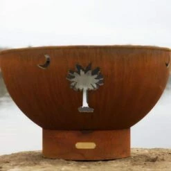 Fire Pit Art 36 Inch Gas Fire Pit - Tropical Moon -BBQDIRECT Sales tropical moon 3 800x600 82325