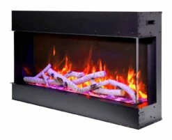 Amantii - TRU-VIEW-SLIM Electric Fireplace - 60-TRV-SLIM