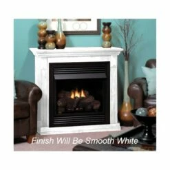 Empire 26-Inch Vail Vent-Free Fireplace With Mantel Cabinet -BBQDIRECT Sales vail 26 white