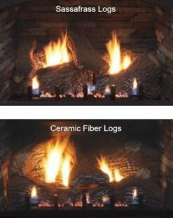 Empire 32-Inch Vail Vent-Free Fireplace - VFPA32BP -BBQDIRECT Sales vfp36bp logs 002 1