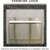 Empire Outdoor 48 Inch Linear Stainless Steel Weather Door -BBQDIRECT Sales wd48lss
