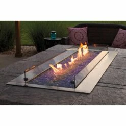 Empire Outdoor 48 Inch Tall Wind Deflector Glass For Empire Fire Pits