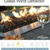 Empire Outdoor 60 Inch Tall Wind Deflector Glass -BBQDIRECT Sales wg604lt