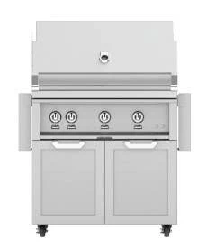 Hestan 36-Inch Gas Grill W/ Rotisserie On Double Door Tower Cart - GABR36 3 Hestan 36-Inch Gas Grill W/ Rotisserie On Double Door Tower Cart - GABR36