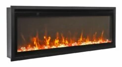 Amantii - Symmetry Extra Slim Electric Fireplace - SYM-SLIM-50 -BBQDIRECT Sales xs side ember yellow flame 3 1200 1