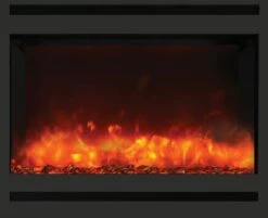 Amantii - Zero Clearance Electric Fireplace - ZECL-31-3228-STL -BBQDIRECT Sales zc 31 yelloworange sable flat 800