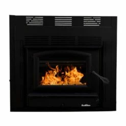 Buck Stove 74-ZC Built-In Wood Fireplace With Blower - Heats Up To 2600 Square Feet