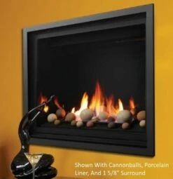 Kingsman Zero Clearance Direct Vent Gas Fireplace - 42" - ZCV42 - Open Box -BBQDIRECT Sales zcv39 cannonballs porcelain and 1.625 surround 3