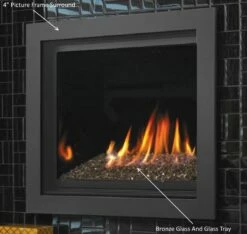 Kingsman Zero Clearance Direct Vent Gas Fireplace - 42" - ZCV42 - Open Box -BBQDIRECT Sales zcv39 glass and picture frame 3