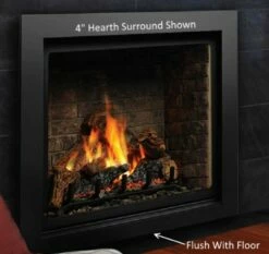 Kingsman Zero Clearance Direct Vent Gas Fireplace - 39" - ZCV39 - Open Box -BBQDIRECT Sales zcv39 hearth surround